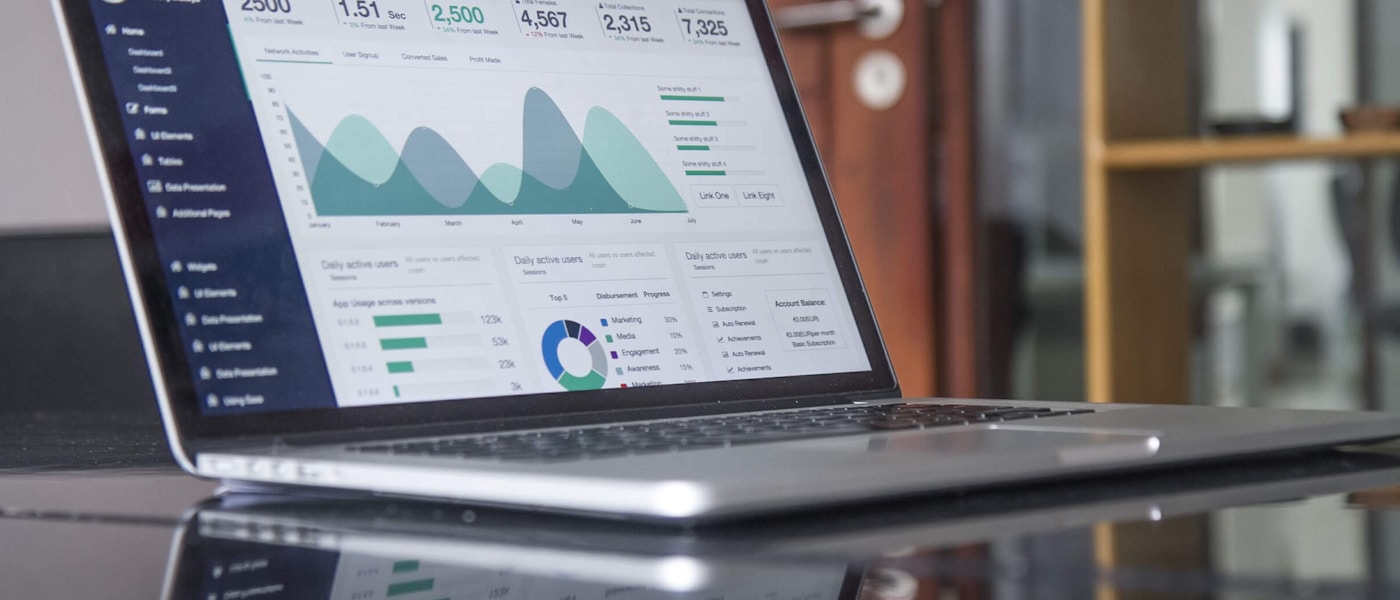 Digital marketing analytics dashboard and strategy planning